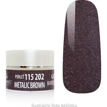 Umělé nehty UV/LED gel barevný - Metallic Brown 5g