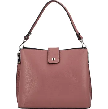 Dámská kožená crossbody kabelka Marianna, tmavě růžová