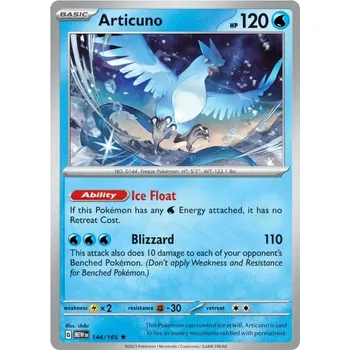 Sběratelská karetní hra Articuno 144/165 - Scarlet & Violet 151 Typ karty: Holo