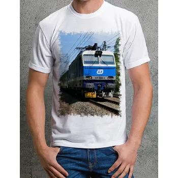 Pánské tričko tričko s lokomotivou 151 006 152