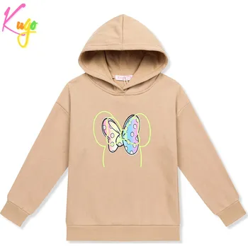 Dívčí mikina Dívčí mikina - KUGO ZM6505, cappuccino Barva: Béžová, Velikost: 158