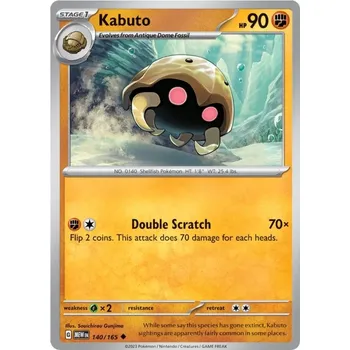 Sběratelská karetní hra Kabuto 140/165 - Scarlet & Violet 151 Typ karty: Non-Holo