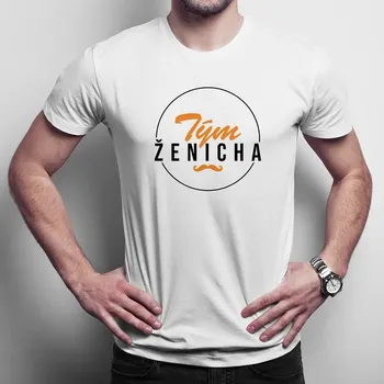 Žertovný předmět Tým ženicha - pánské tričko s potiskem
