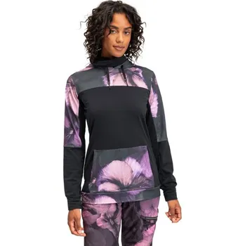 Dámská mikina Mikina Roxy Winter Valley true black pansy pansy L