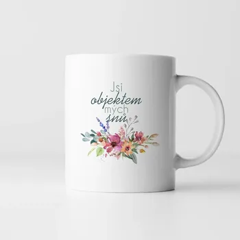 Žertovný předmět Jsi objektem mých snů - hrnek s potiskem