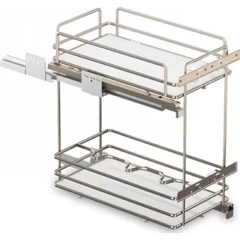 Odpadkový koš INOXA ELLITE koš do spodní skříňky, 300 mm, chrom