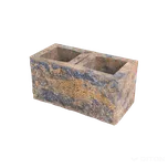 DITON Okrasné tvárnice Velikost: 39 × 19,5 × 19, Varianta: Okrasná tvárnice jednostranná A cihlovo-černá, Povrch: standard, štípaný