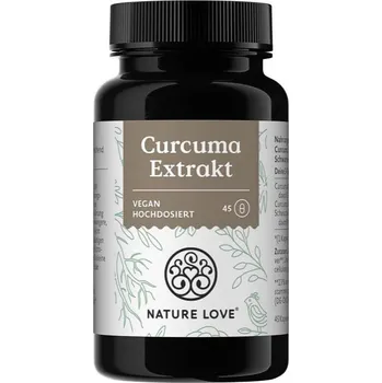 Přírodní produkt Nature Love extrakt z kurkumy 45 kapslí