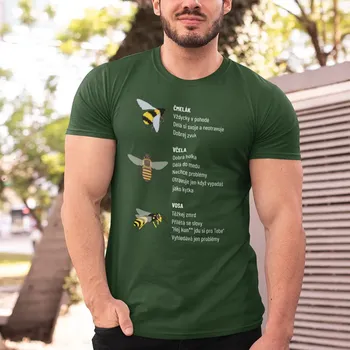 Žertovný předmět Čmelák, včela, vosa - pánské tričko s potiskem