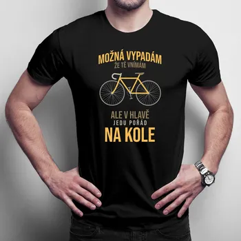 Žertovný předmět Možná vypadám, že tě vnímám v2 - pánské tričko s potiskem