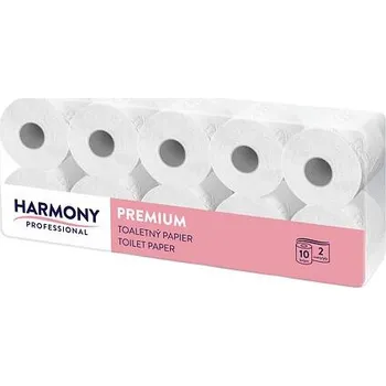 Toaletní papír HARMONY PROFESSIONAL Toaletní papír, 2 vrstvá celulóza, 23,8 m návin, bělost 80 %, 80 rolí