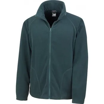 Pánská mikina Result Core Extrémně lehká mikrofleecová bunda s bočními kapsami Barva: Zelená lesní, Velikost: 3XL RT114X
