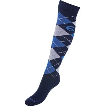 ACAVALLO Podkolenky w/Diamond ACAVALLO, pár, blue/grey 35-38