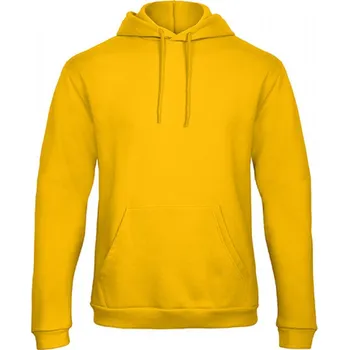 Pánská mikina B&C Pánská směsová klokánka BC s kapucí 50% bavlny Barva: Zlatá, Velikost: S BCWUI24