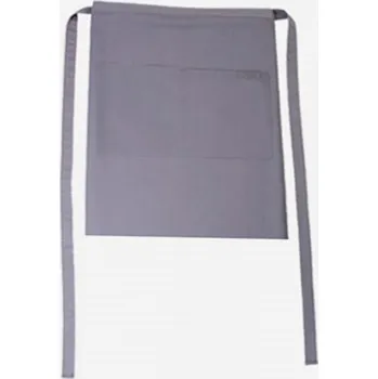 Kuchyňská zástěra CG Workwear Gastro zástěra Roma s kapsami odolná proti pomačkání 50 x 78 cm Barva: šedá slonová, Velikost: 50 x 78 cm CGW1262