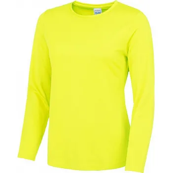 Chlapecké oblečení Just Cool Dámské (dívčí) sportovní tričko Cool T s dlouhým rukávem Barva: Žlutá, Velikost: S JC012