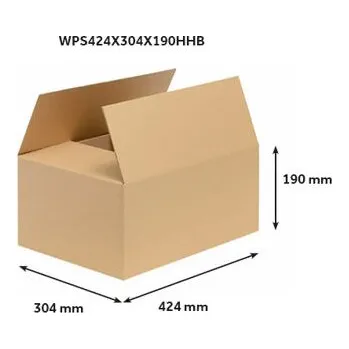 Obalový materiál A3 Klopová krabice, 424 x 304 x 190 mm, 3VVL