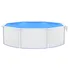 Bazén Bazén s ocelovou stěnou kulatý bílý 4,6 x 1,2 m bez filtrace + skimmer