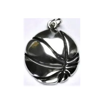 Přívěsek Stříbrný přívěsek míč basketbal - P296 (Stříbrný basket míč)