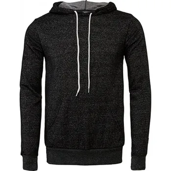 Pánská mikina Unisex měkká klokanka Bella Canvas z lehké polybavlny s fleecem na rubu Barva: černá (digitální tisk), Velikost: L CV3719