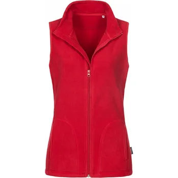 Dámská vesta Stedman Dámská lehká mikrofleecová vesta se stojáčkem Barva: červená, Velikost: S S5110
