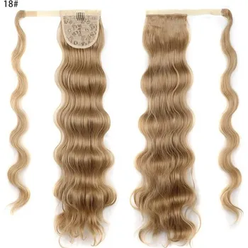 Příčesek Dlouhý vlnitý umělý culík | 60 cm - 18