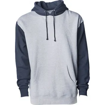 Pánská mikina Pánská těžká klokanka Independent s flísovou podšívkou 330 g/m Barva: šedý melír - ocelová modrá, Velikost: L NP380