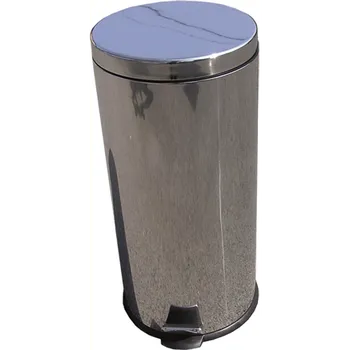 Odpadkový koš Koš na odpad 12l kulatý s pedálem nerez