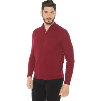 Pánský svetr Duuree.cz Kašmírový svetr Merlin Barva: Bordó, Velikost: L