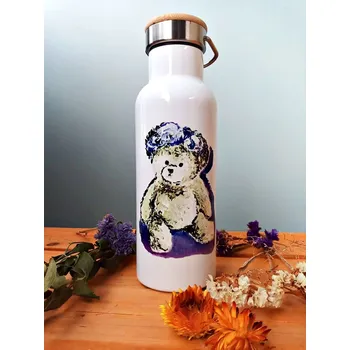 Termoska Termoláhev Medvídek s modrou mašlí 500 ml -Art&Deco by TDS 0000243