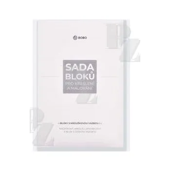 Blok Sada bloků A4 pro kreslení a malování twin wire, Bobo Blok