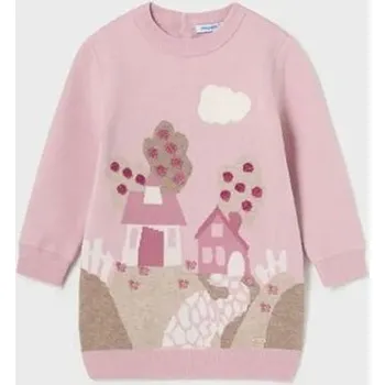 Kojenecké šaty kojenecké pletené růžové šaty s obrázkem Mayoral 2990-71 velikost 74