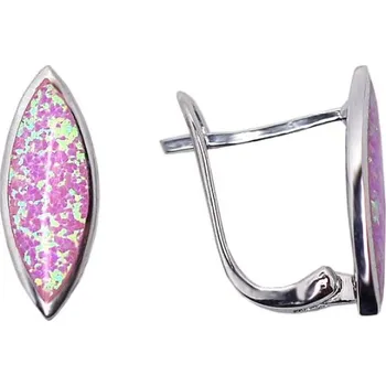 Náušnice Stříbrné opálové náušnice