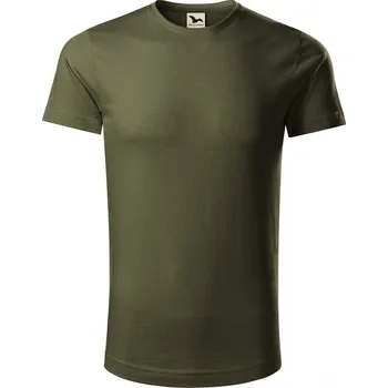 Pánské tričko MALFINI Pánské rovné tričko Malfini z organické bavlny 160 g/m Barva: military, Velikost: 3XL