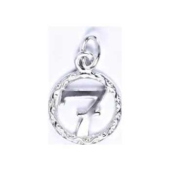 Přívěsek Zlatý přívěsek sedmička - P918 bílé zlato (Přívěsek sedmička z bílého zlata)