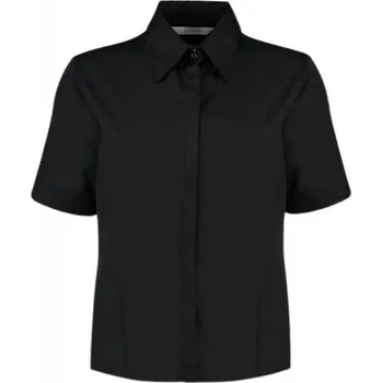 Dámská košile Dámská polovypasovaná strečová košile s krátkým rukávem Bargear Barva: Černá, Velikost: 34 (XS/8) K735