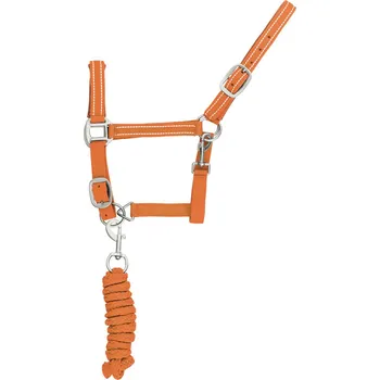 Supreme Set ohlávky s vodítkem Reflective Stripes Supreme, orange FULL