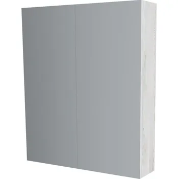Koupelnový nábytek Koupelnová skříňka zrcadlová 60 cm, galerka, 2 x dvířka, Multidecor, White Loft Pine