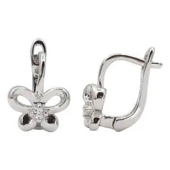 Náušnice Stříbrné náušnice s klasickým zapínáním