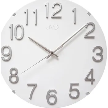 Hodiny Skleněné nástěnné designové hodiny JVD HT98.5 + dárek zdarma