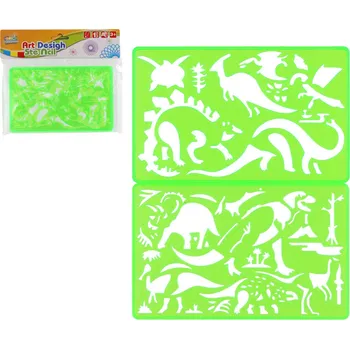 Figurka Inspiro šablony 2ks plast 11x18cm v sáčku 21x17,5cm