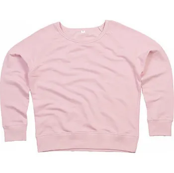 Dámská mikina Pohodlná dámská mikina s širokým výstřihem Mantis Barva: růžová měkká, Velikost: XL P77