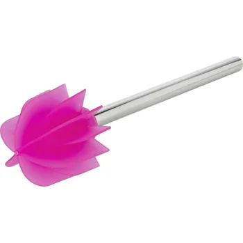 WC štětka WENKO Nerezová rukojeť a kartáč 75 mm, růžový