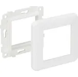 MMCWDOUNI115 Rámeček 80x80mm pro datové zásuvky 45x45mm barva bílá, oblé rohy