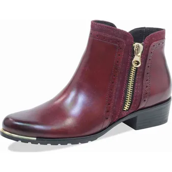 Dámské lodičky Caprice dámská kotníková obuv 9-25403-21 Barva: bordo, Velikost: 39