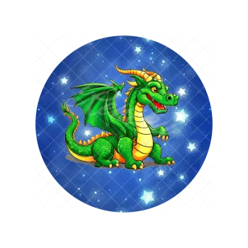 Jedlá dekorace na dort DRAK na nebi, VARIANTA Jedlý papír 1777