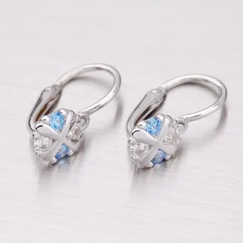 Náušnice Dětské náušničky bílé zlato 585 zirkon 52DN-2153BM