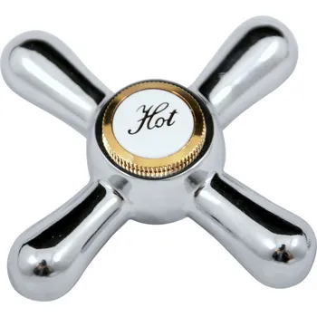 Vodovodní baterie RAV-SLEZÁK Slezák-RAV: Ručka Klasika teplá KR1002 Chrom/zlato