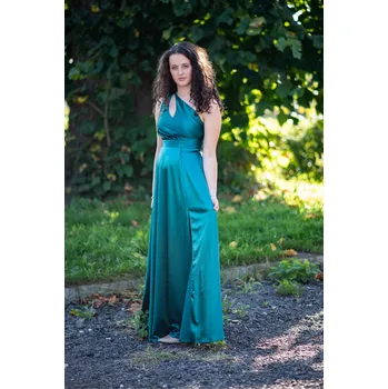 Dámské šaty Šaty společenské dlouhé Marconi Julia barva: zelená, velikost: 40