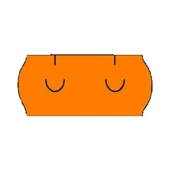 Samolepící etiketa Etikety Universal 26 x 12 Signální oranžové
